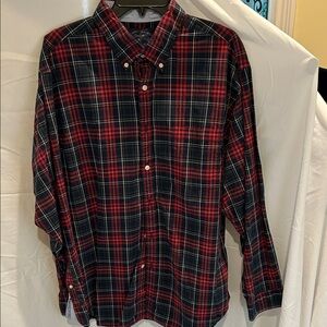 Roundtree & Yorke Red and Black Checkered Shirt